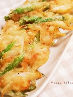 *いんげんのかき揚げ*-レシピのメイン写真