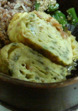 梅干と大葉の卵焼き-レシピのメイン写真
