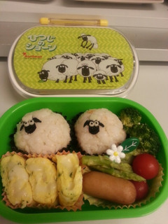 おにぎりでひつじのショーン!簡単キャラ弁-レシピのメイン写真