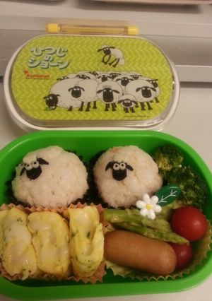おにぎりでひつじのショーン！簡単キャラ弁-レシピのメイン写真