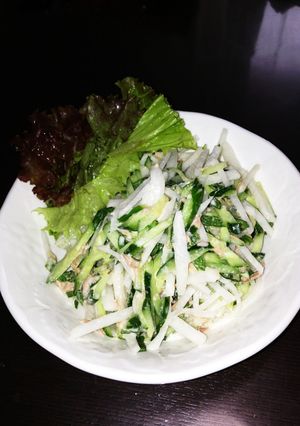 簡単!大葉風味の大根ときゅうりのサラダ-レシピのメイン写真