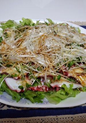 簡単たこサラダ-レシピのメイン写真