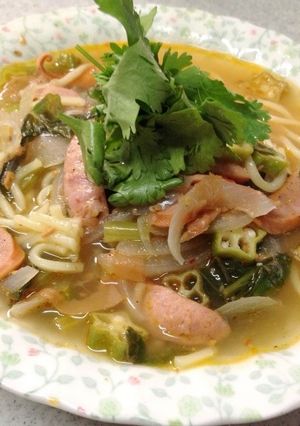 トムヤムクン風梅干のスパイシースパゲティ-レシピのメイン写真