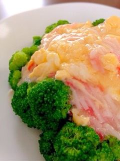 ブロッコリーのふわふわ卵中華あんかけ-レシピのメイン写真