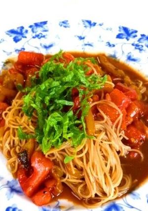 冷製！トマト味噌パスタ-レシピのメイン写真