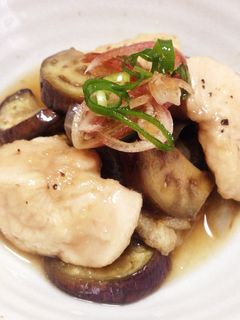 しっとり♪鶏むね肉と茄子の煮物-レシピのメイン写真