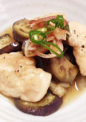 しっとり♪鶏むね肉と茄子の煮物-レシピのメイン写真