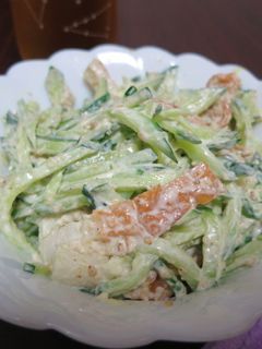 きゅうりとちくわの胡麻マヨ和え-レシピのメイン写真