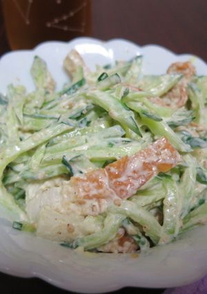 きゅうりとちくわの胡麻マヨ和え-レシピのメイン写真