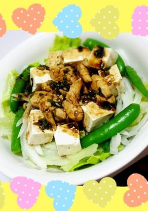 ダイエットに♡﻿﻿ささみと豆腐のサラダ-レシピのメイン写真