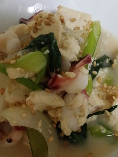 タコ豆腐の塩ダレ炒め-レシピのメイン写真