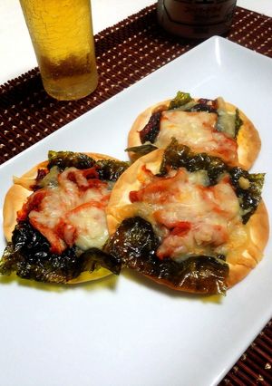 韓国風餃子ピザ-レシピのメイン写真