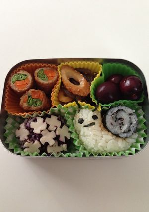 6月弁当　あじさい＆かたつむり-レシピのメイン写真
