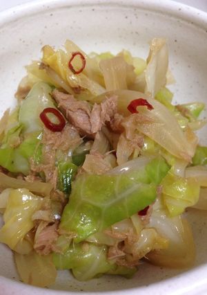 簡単シーチキンとキャベツの甘辛炒め-レシピのメイン写真