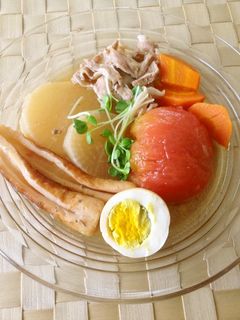 おでんにトマトを入れてみたら…❗;゚Д゚-レシピのメイン写真