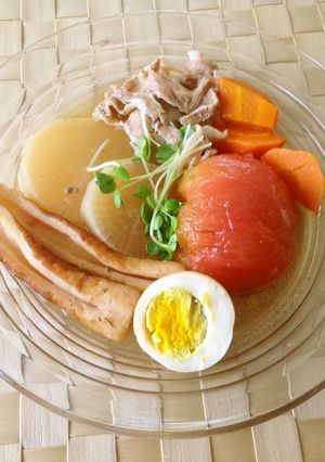 おでんにトマトを入れてみたら…❗;゚Д゚-レシピのメイン写真