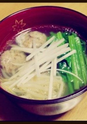 中華風肉団子スープ＊-レシピのメイン写真