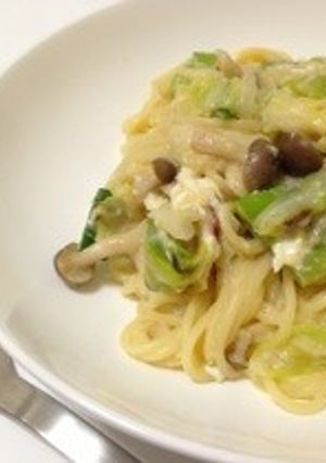しめじのクリームパスタ〜柚子胡椒風味〜-レシピのメイン写真