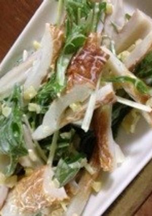 ちくわと水菜のたくマヨ和え-レシピのメイン写真