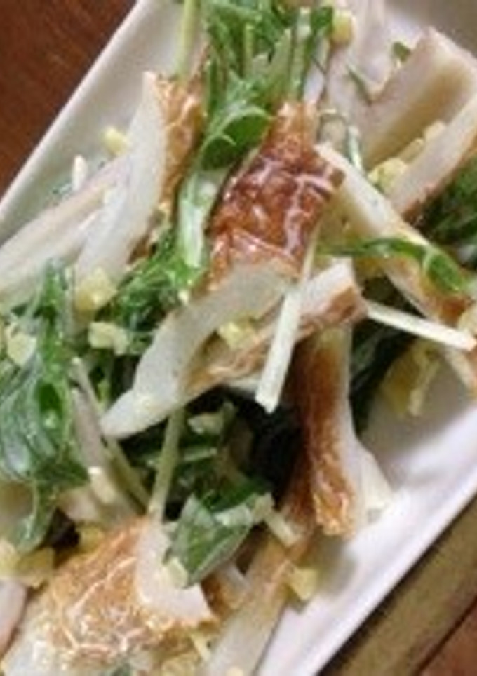 ちくわと水菜のたくマヨ和え-レシピのメイン写真