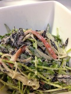 豆苗とひじきのマヨサラダ-レシピのメイン写真