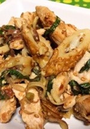 ■塩麹鶏の梅大葉あえ■-レシピのメイン写真