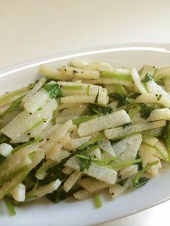 山芋と三つ葉のポン酢炒め-レシピのメイン写真