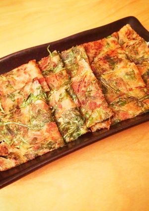 ルッコラとツナのチヂミ-レシピのメイン写真