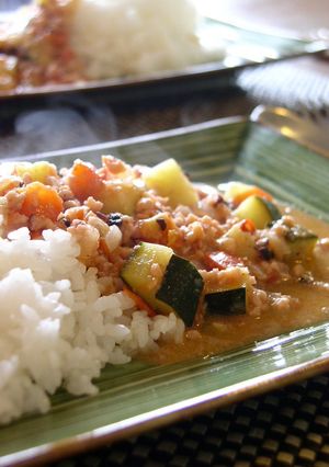 真夏のタコのラグーソースご飯-レシピのメイン写真