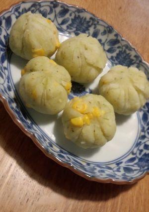 ポテトとバジルの茶巾-レシピのメイン写真