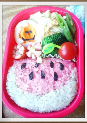キャラ弁 夏 ♪スイカのお弁当♪-レシピのメイン写真