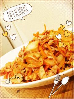 ご飯が進む!豚キムチ-レシピのメイン写真
