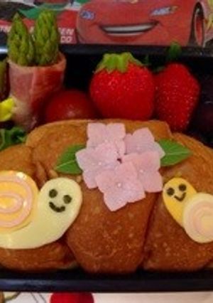 かたつむりと紫陽花弁当…笑-レシピのメイン写真