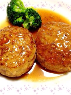 豆腐でふんわり♡和風煮込みハンバーグ-レシピのメイン写真