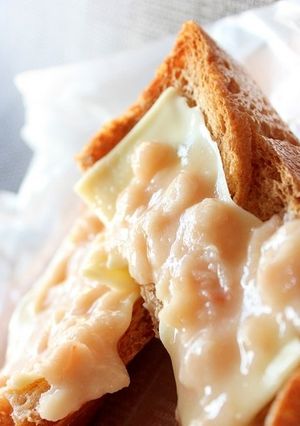 簡単！白餡とチーズのスイーツトースト-レシピのメイン写真