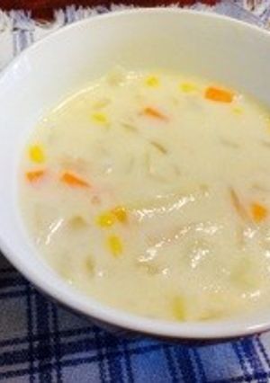 野菜ゴロゴロ牛乳スープ-レシピのメイン写真