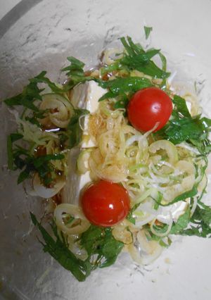 豆腐とシラスの冷奴・中華ドレッシングかけ-レシピのメイン写真