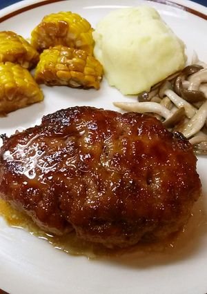 簡単おいしい てりやきハンバーグ-レシピのメイン写真