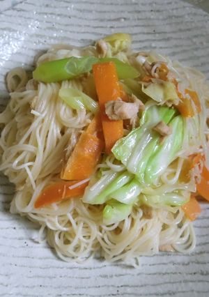 簡単！そうめんチャンプルー-レシピのメイン写真