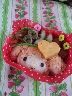 幼稚園お弁当★マイメロ キャラ弁-レシピのメイン写真