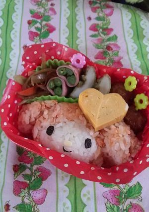 幼稚園お弁当★マイメロ キャラ弁-レシピのメイン写真