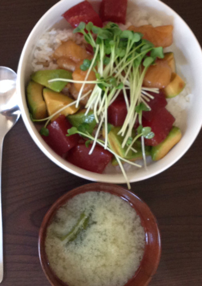 アボカドとマグロの漬け丼（おまけ付き）-レシピのメイン写真