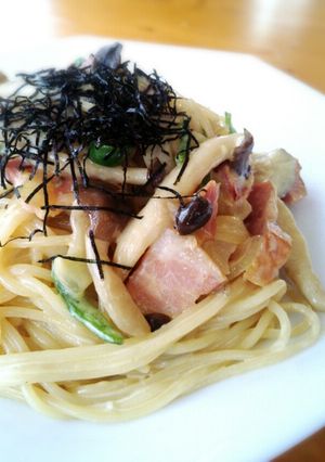 ☺タップリきのこの和風クリームパスタ☺-レシピのメイン写真