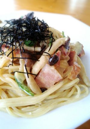 ☺タップリきのこの和風クリームパスタ☺-レシピのメイン写真