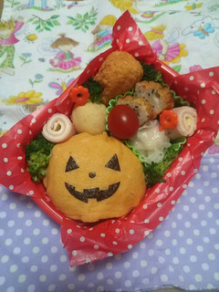 幼稚園お弁当★ハロウィン キャラ弁-レシピのメイン写真