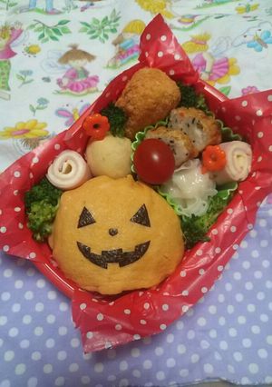幼稚園お弁当★ハロウィン キャラ弁-レシピのメイン写真