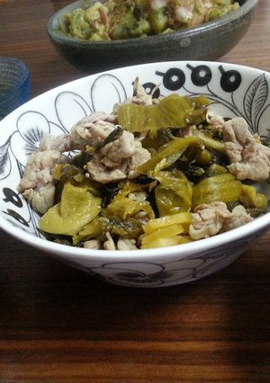 超簡単！ずぼらでメインメニュー！豚高菜-レシピのメイン写真