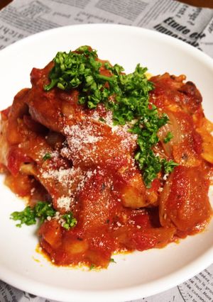 イタリアン!!手羽元のトマト煮(^_^)-レシピのメイン写真