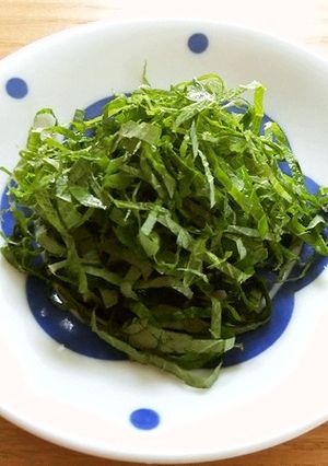 大葉の切り方～ふわんふわんにするコツ～-レシピのメイン写真