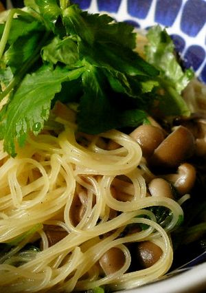 きのこの和風スープパスタ-レシピのメイン写真